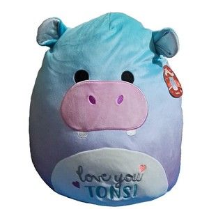 2023 Kellytoy Squishmallows Ultra Rare Large S16 20” HOKNII The Hippo Plush NWT